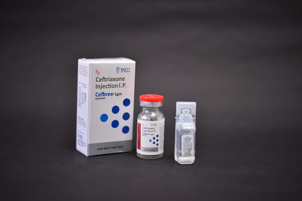 Injection Cefbree 1gm - Ceftriaxone Sodium 1000mg Injection