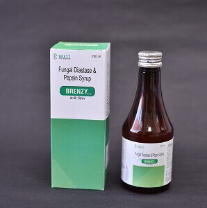 Syrup Brenzy - Pepsin 10mg, Fungal Diastase 50mg Syrup