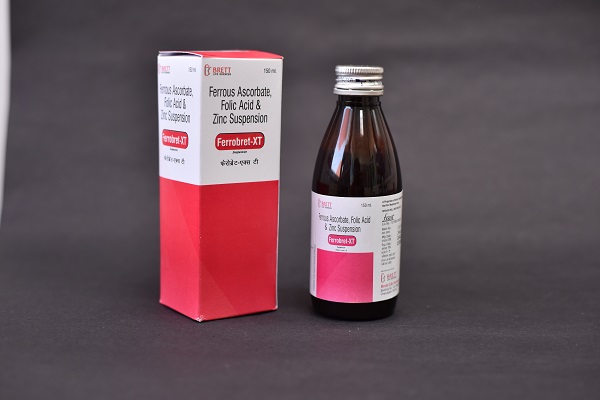 Syrup FERROBRET XT - Ferrous Ascorbate, Folic Acid, Zinc Syrup