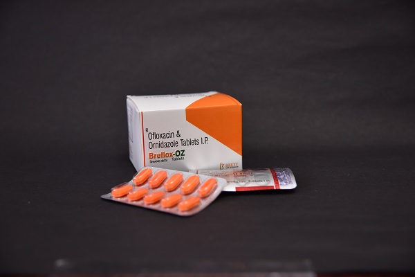 Tablet Breflox Oz - Ofloxacin 200mg, Ornidazole 500mg Tablet